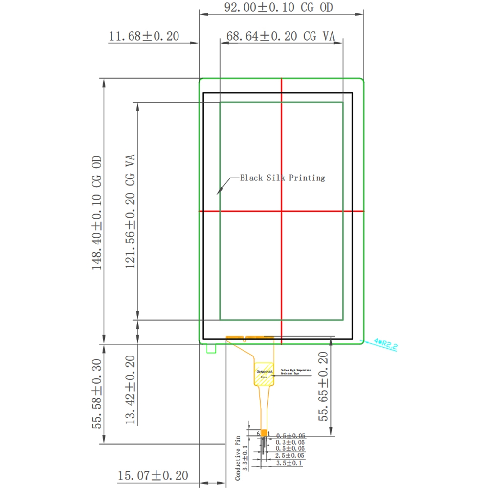 5.5 inch Capacitive Touch Screen