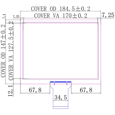 8.4 inch PCAP Touch Panel