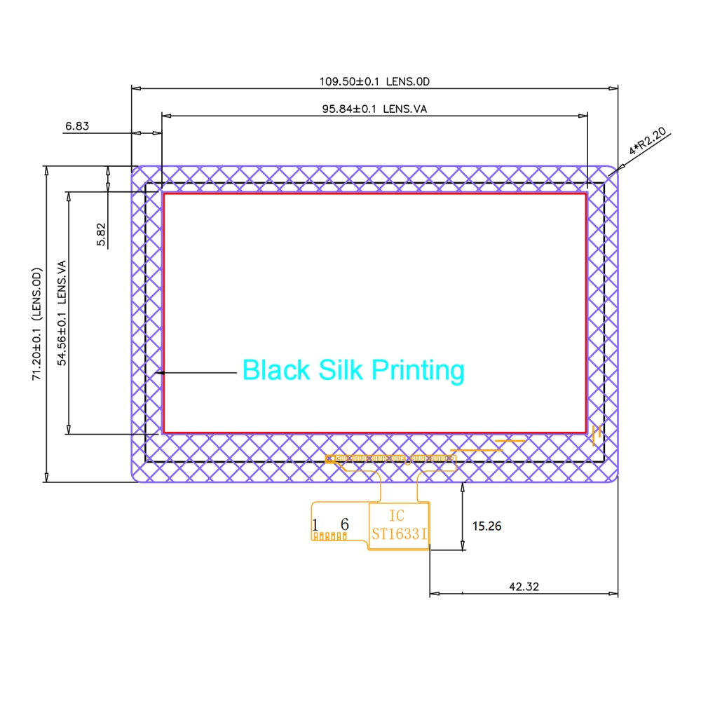 4.3 inch PCAP Touch Screen