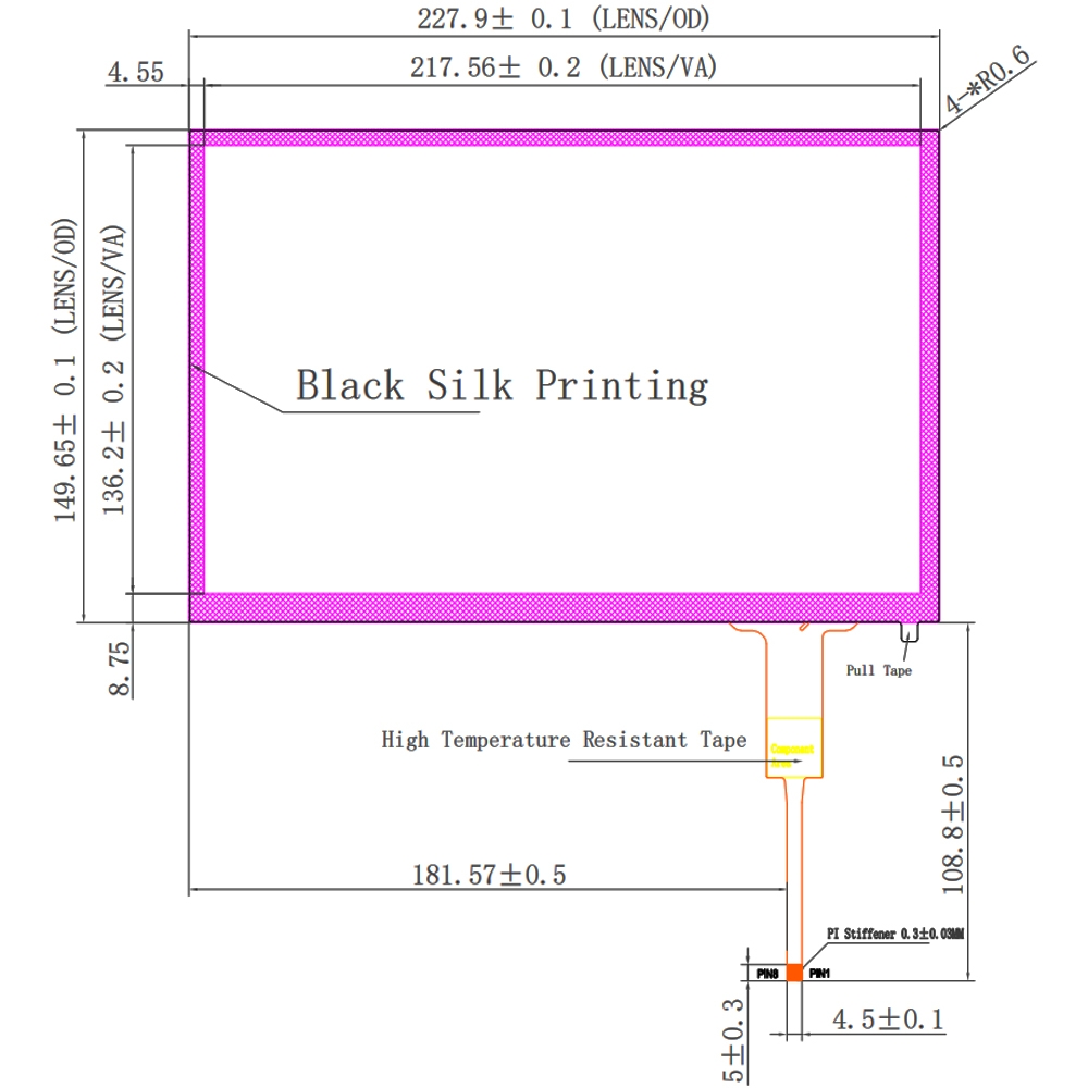 10.1 inch Waterproof Touch Screen