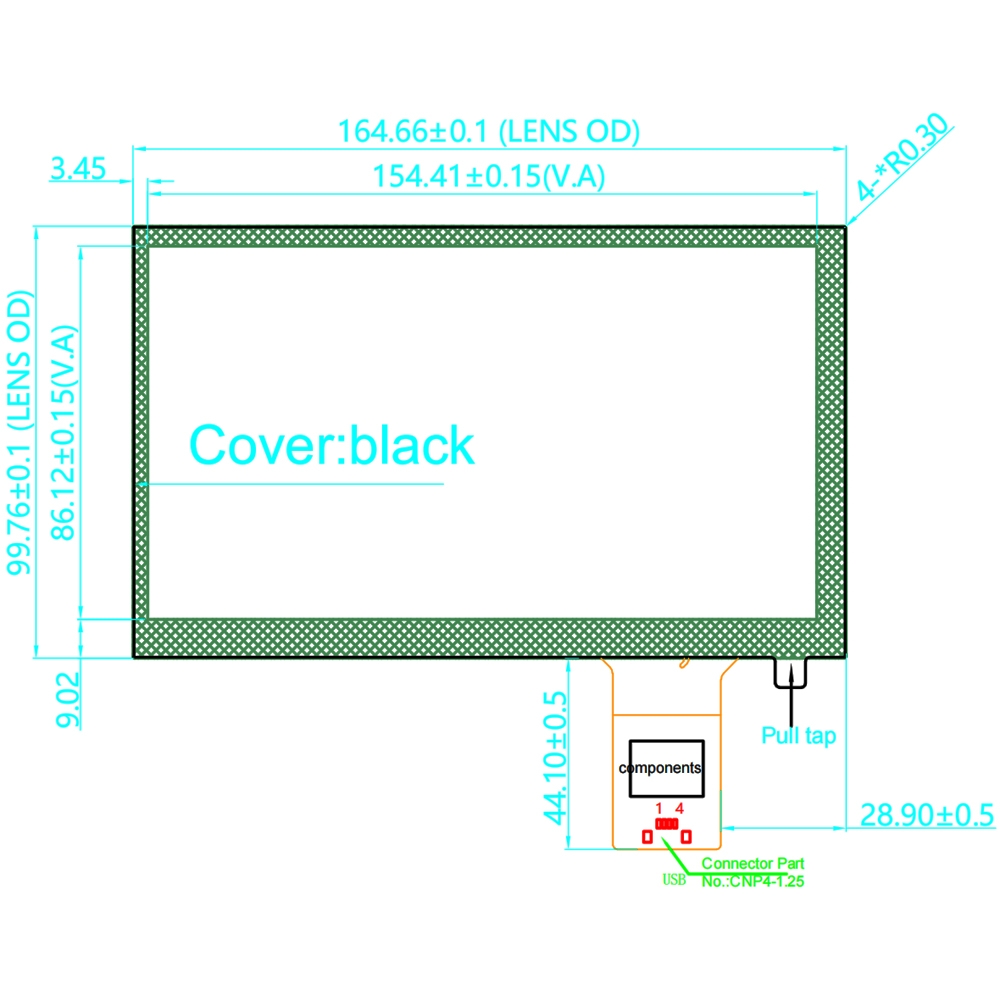 7 inch USB Touch Screen (PCAP)