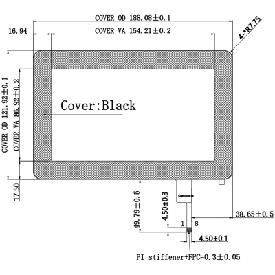 7 inch Projected Capacitive Touchscreen