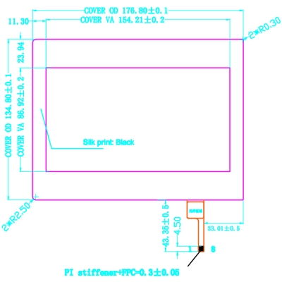 7 inch GT911 Touch Screen (PCAP)