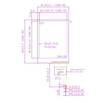 2.8 inch Capacitive Touch Panel