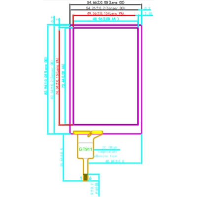 3.5 inch PCAP Touch Panel