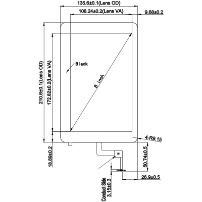 8 inch Capacitive Touch Screen