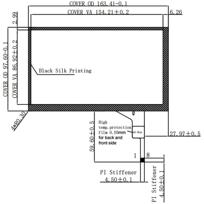 7 inch PET Touch Panel (PCAP)