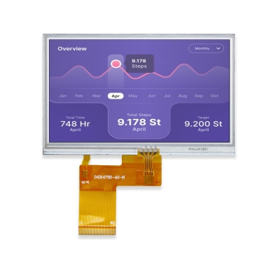 4.3 inch TFT LCD with Resistive Touch Screen