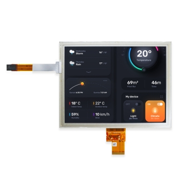 8 inch LCD Display with Resistive Touch Screen