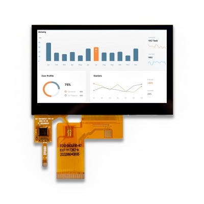 OCA Bonding 4.3 inch IPS LCD Touch Screen
