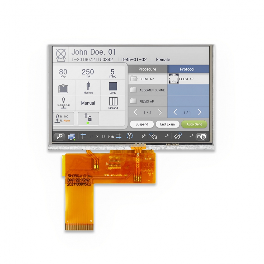 5 inch LCD Display With Resistive Touch Panel