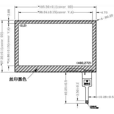 4.3 inch Capacitive Touch Panel