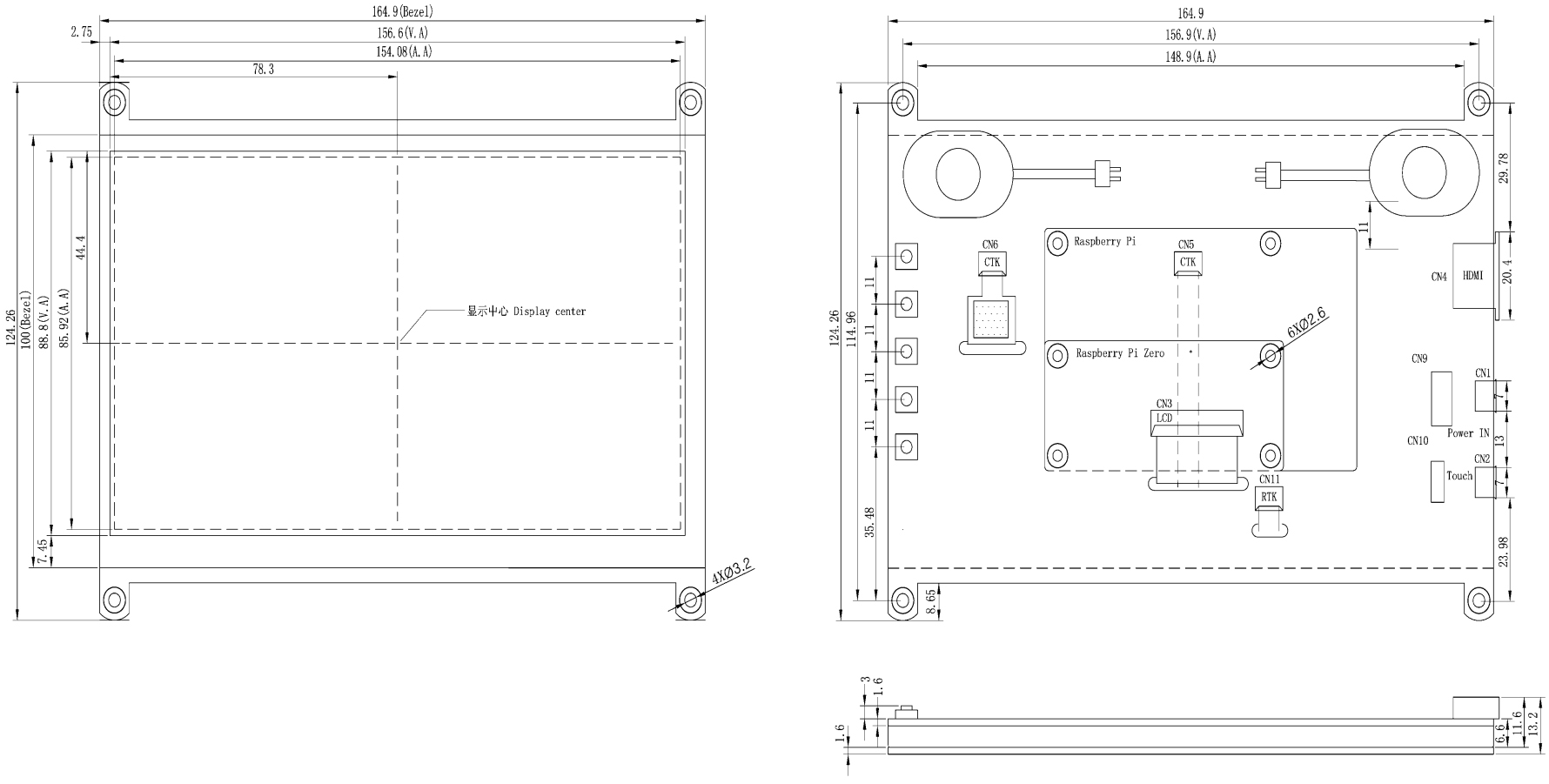Drawing of RTD2660H - 7 INCH